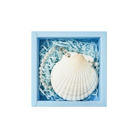 1 Carnet Blanc Pur Fait Main Écologique Souvenir de Bord de Mer Fabriqué à Partir de Coquillages Naturels