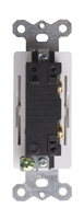 Interruptor de palanca de un polo y una vía Barep YGD-003, modelo 1, 120V, PVC, enchufe americano y interruptor de palanca de un solo polo