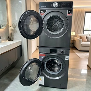<span class=keywords><strong>Lavadora</strong></span> de 12 kg y <span class=keywords><strong>Secadora</strong></span> de 13 kg con Inversor, Conjunto Apilable de Carga Frontal, Modelo de Comercio Exterior para Proyectos Mayoristas - Product Image 3