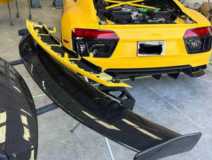 Ailerons arrière en Fiber de carbone de haute qualité grand <span class=keywords><strong>becquet</strong></span> à usage général pour <span class=keywords><strong>Audi</strong></span> R8 <span class=keywords><strong>TT</strong></span> A4 A6 A7 A8 <span class=keywords><strong>RS</strong></span> ailes de queue - Product Image 3