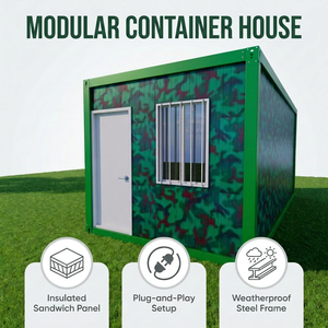 <span class=keywords><strong>Maison</strong></span> conteneur modulaire préfabriquée de 20 pieds à assemblage rapide, bureau mobile, logement de chantier détachable sur mesure, <span class=keywords><strong>maison</strong></span> en boîte - Product Image 1