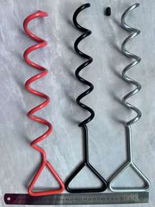 Piquets de ressort pour trampoline en spirale, acier au carbone, norme ASTM, galvanisé, clous de sol pour tente - Product Image 4