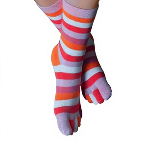 Custom Logo Youth Five Toe Ankle <b>Socks</b> Bottom Colorful Nylon/Cotton Unisex Breathable Eco-Friendly Yoga Basketball - Product Image 6