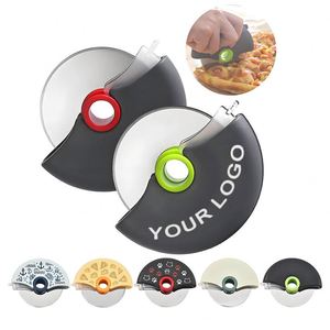 Vente en gros usine : Mini roulette à pizza personnalisable avec logo, lame de sécurité 304 et protège-lame, pour cadeaux d'entreprise - Product Image 1