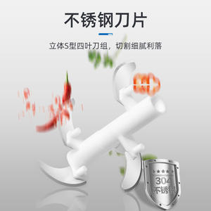 Mini hachoir à ail multifonctionnel Dispositif <span class=keywords><strong>manuel</strong></span> de ficelle tiré à la main en plastique - Product Image 2