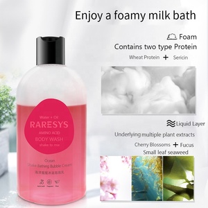 Raresys douche bain combo Oud Musk bain moussant liquide <span class=keywords><strong>parfum</strong></span>é acide hyaluronique pour bain amusant et soins du corps fonctionne Shower Shake - Product Image 3