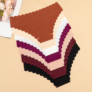 <span class=keywords><strong>Slip</strong></span> a Vita Bassa per Ragazze con Bordo Ondulato, Intimo Invisibile Morbido, Mutandine Senza Cuciture per Donne - Product Image 6