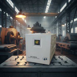 Regulador de Voltaje Automático Monofásico SVC de 5kVA con Pantalla Digital, 96% de Eficiencia, Material de Cobre, Tipo de Corriente CA - Product Image 1