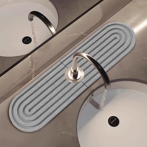 Tapis de protection en pierre pour évier de cuisine, super absorbant, en diatomite, séchage rapide - Product Image 2