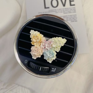 Diffuseur de parfum pour voiture en résine en forme de papillon, à clipser sur grille d'aération, parfum floral, ornement décoratif, parfum longue durée, sans électricité, cadeau - Product Image 2