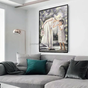 Ragazza <span class=keywords><strong>angeli</strong></span> e <span class=keywords><strong>dipinti</strong></span> un coltello 3D dipinto a mano dipinto a mano pittura astratta figura ritratto pittura ad olio per la casa moderna - Product Image 3
