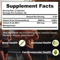 Vitamine K2d3 5000 UI, compléments vitaminiques, calcium, magnésium, zinc, vitamine D3 K2, capsules molles