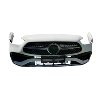 Parachoques delantero usado con rejilla, cubierta de gancho de remolque, marco de matrícula y difusor para Mercedes-Benz Clase C W206 - Montaje atornillado, ajuste universal