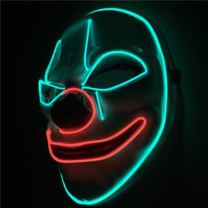 Halloween Rave Mascarade Carnaval Fête Éclairer <span class=keywords><strong>Masque</strong></span> <span class=keywords><strong>Lumineux</strong></span> Néon El Fil <span class=keywords><strong>Led</strong></span> Clignotant <span class=keywords><strong>Masque</strong></span> Pour Le Festival - Product Image 3
