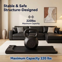 Tapis de marche électrique portable ultra-mince au design moderne pour entraînement quotidien sous le bureau, en promotion