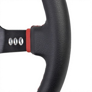 Volante Deportivo de Cuero Genuino Da'ao Bride de 14 Pulgadas para Automóvil, Volante de Carreras Modificado Mazda Beidouxing - Product Image 3