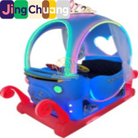 Nouvelle Voiture Tamponneuse Carrée Double Parent-Enfant en Métal et Plastique pour Intérieur/Extérieur, Jouet Lumineux pour Marché Nocturne, Générateur de Revenus