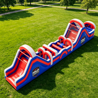 Parcours d'obstacles gonflable pour enfants, toboggan commercial en PVC, château gonflable combiné, conception personnalisée, en promotion
