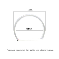 Cristal PC 4*146mm Anneau Angel Eyes Led pour Voitures Blanc Haute Luminosité Angel Eyes Led Anneau