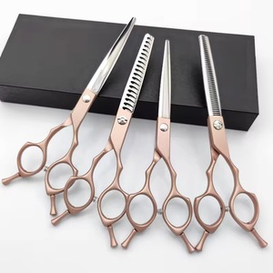 कुत्तों और बिल्लियों के लिए पेशेवर पालतू ग्रोमिंग कैंची सेट-नाखून ट्रिमर बाल काटने वाले बाल काटने के लिए - Product Image 1