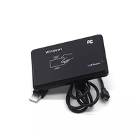 Lector de Tarjetas de Proximidad Inteligente RFID USB/RS232 de 13.56MHz, Lector de Escritorio sin Contacto, ISO 14443A