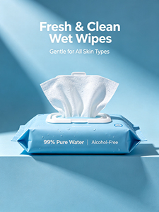 Lingettes pour bébés non tissées <span class=keywords><strong>extra</strong></span> douces au design ours fraise, à l'eau <span class=keywords><strong>pure</strong></span>, pour le nettoyage des mains et du visage, soin maternel, 10 paquets 10x15cm - Product Image 4