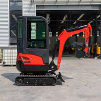 Mini-excavatrice hydraulique 1t/1,5t/2t/3,5t, excavatrice compacte de petite taille, mini-excavatrice