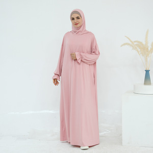 Glory vêtements musulmans dubaï <span class=keywords><strong>turquie</strong></span> couleur unie robe à capuche robe décontractée - Product Image 1
