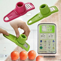 Mini handmatige plastic knoflook- en gemberhakker met roestvrijstalen mes - draagbaar keukengereedschap