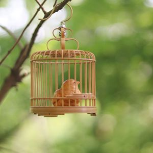 Handmade Bamboo Cricket Cage Polished Natural Decorative Insect Cage For Home Decoration Personal Gift - Product Image 1