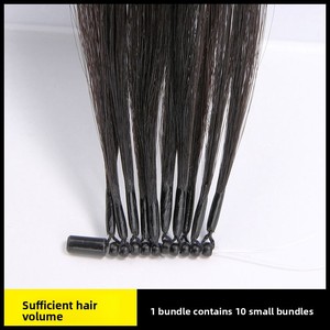 Extensions de cheveux Remy 8D auto-adhésives sans couture pour femmes, double épaisseur, effet plume, longues et lisses - Product Image 4