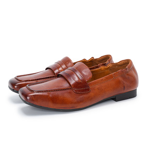 <span class=keywords><strong>Mocassini</strong></span> da <span class=keywords><strong>Donna</strong></span> in <span class=keywords><strong>Pelle</strong></span> di Alta Qualità, Stile Vintage in Velluto Lavato, Nuova Collezione Primavera 2026, Comodi Slip-on - Product Image 5