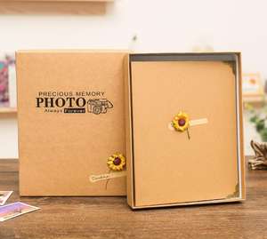 <span class=keywords><strong>Promo</strong></span> Heißer Verkauf DIY Sonnenblumen-Kraftpapier Scrapbook Individuelles Fotoalbum - Product Image 2