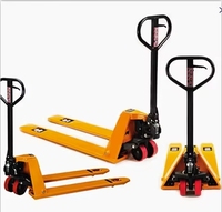 Usine bas prix TIANMA Double décharge de pression Jack Terrain accidenté hydraulique manuel Trans transpalette 2-3 tonnes Nylon chariot élévateur