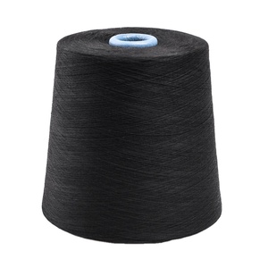 2024 đen/trắng không có moq gần Trinh Nữ-AA chất lượng <span class=keywords><strong>100</strong></span>% <span class=keywords><strong>Polyester</strong></span> Spun sợi 16S/2 - Product Image 2