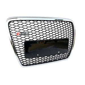 Kit complet de mise à niveau <span class=keywords><strong>RS6</strong></span> pour A6 C6 2008-2011 |   Grille en nid d'abeille chromée + aérateur <span class=keywords><strong>avant</strong></span> noir |   ABS Ajustement Parfait Sans Déplacement - Product Image 6