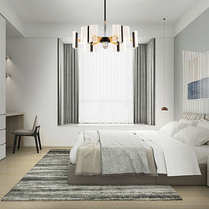 Zeal Lighting Modern Aluminio K9 Cristal Negro Oro Acrílico Led Sala de estar Luz colgante Nórdica - Product Image 3