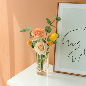Bouquet de roses artificielles en soie West Lake Butterfly, hydratant, pour la décoration du salon - Product Image 2