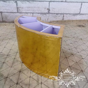 PVC e specchio acrilico forma di luna porta eleganti decorazioni di nozze centrotavola - Product Image 4