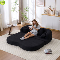 Canapé-lit moderne pliable 2-en-1 pour salon, convertible 2 places, compressé sous vide, canapé-lit de sol 6735 – Stock USA