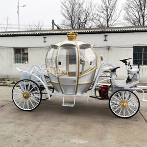 Popular electric <b>pumpkin</b> carriages, <b>pumpkin</b>-themed, Cinderella princess-style, 4-6 seater, <b>large</b> capacity, four-wheeled, perfect - Product Image 6