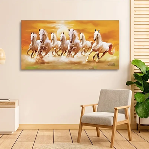 आधुनिक बड़े 8 दौड़ने वाले घोड़े पशु कैनवास पोस्टर लिविंग रूम बेडरूम सजावट प्रिंट पेंटिंग के लिए दीवार कला चित्र प्रिंट करते हैं - Product Image 5