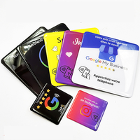 Autocollant/Plaque NFC en époxy pour avis Google (13,56 MHz) pour carte de visite, pour vitrine (Instagram/Facebook/Yelp/TripAdvisor/Snapchat)