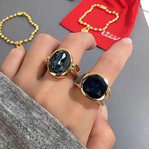 <span class=keywords><strong>Anillo</strong></span> de Lujo Ligero con Logotipo UN50 Original, Chapado en Oro de 18K sobre Cobre, Regalo de Joyería, Se Puede Solicitar el Catá<span class=keywords><strong>logo</strong></span> UN50 al Vendedor - Product Image 2