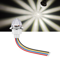 Lampes LED en plastique en forme de petite pastèque 12-24V, idéales pour les camions et les remorques comme feux d'avertissement et de décoration