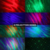 Projecteur intelligent coloré à LED Projecteur Alexa Galaxy Veilleuse Ciel étoilé Nébuleuse Lune Projecteur intelligent d'étoiles