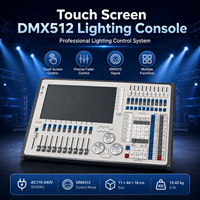 Touchscreen DMX512 Bühnenbeleuchtungs-Steuerkonsole mit Fadern für LED Par Moving Head Lights und Funkenmaschinen