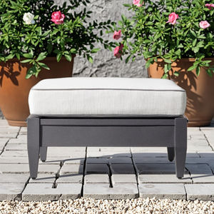 Taburete <span class=keywords><strong>de</strong></span> Patio Moderno y Único con Marco <span class=keywords><strong>de</strong></span> Aluminio y Cojines Suaves, <span class=keywords><strong>Muebles</strong></span> <span class=keywords><strong>de</strong></span> Aluminio Modernos para Exteriores, Silla Otomana - Product Image 2