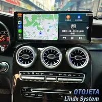 Autoradio 12,8'' système Linux, style voiture, Carplay, Android Auto pour Mercedes Benz Classe C GLC W446 W447 X253 W205 2015-2018 NTG 5.0
