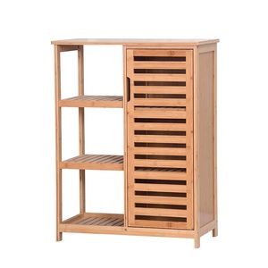 Meubles de maison modernes armoire de rangement en bambou polyvalente pour cuisine salon salle de bain armoire de sol - Product Image 2